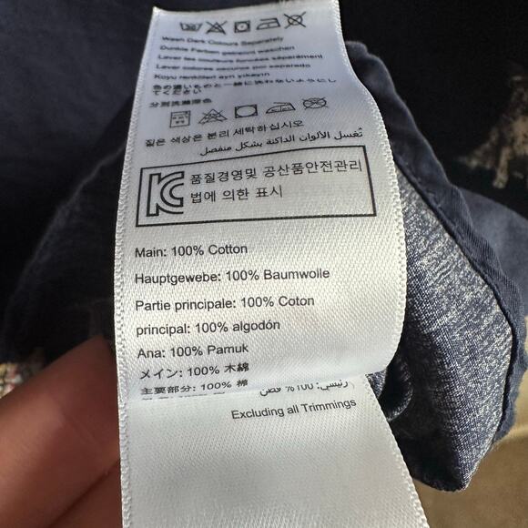 Joules Amilla Dog Print Button Front Cotton Long Sleeve Navy US 10 - Picture 9 of 14